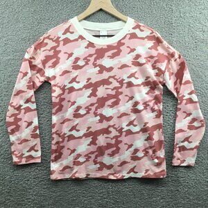 Melrose and‎ Market Girl's Long Sleeve Camo T-Shirt Pink Compact L (10 / 12)